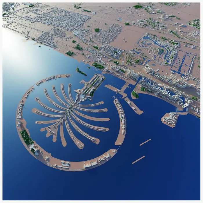 Map of A S I Scaffolding projects in Dubai